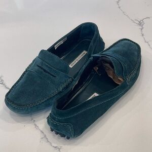 Manolo Blahnik “Roadster” Suede Driving Moccasin